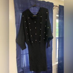 Black sweater dress